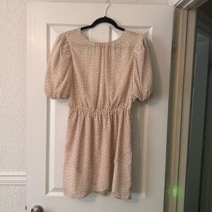 Forever 21 Cream Puff Sleeve Mini Dress